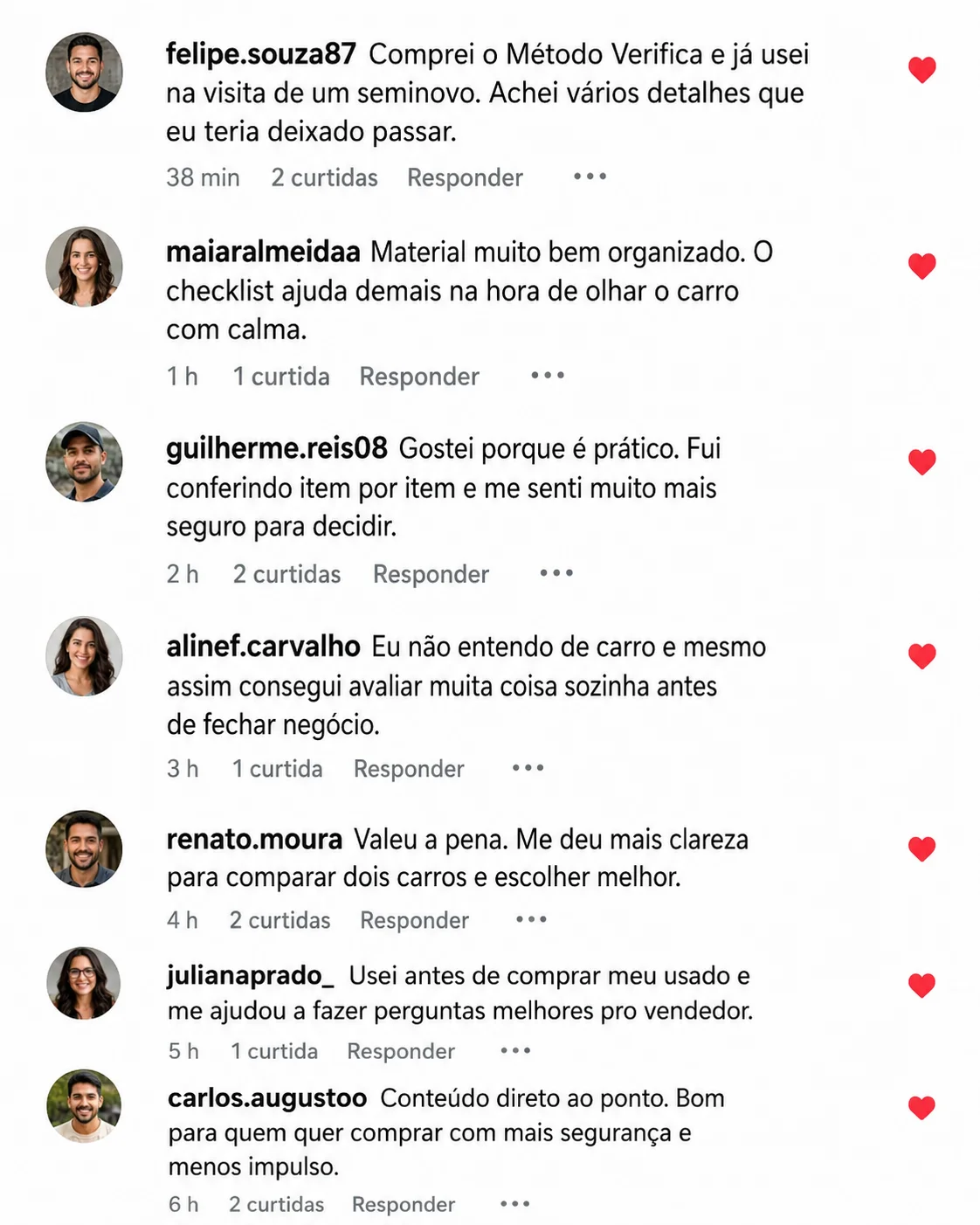 Comentários de quem já usou o Método VERIFICA